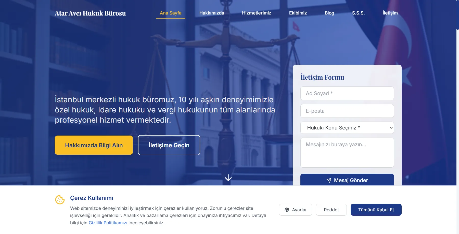 Atar Avcı Law — Website + cloud migration